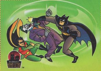 1996 Fleer/SkyBox Welch's/Eskimo Pie The Adventures of Batman and Robin - Box Samples #11 Teamwork Front