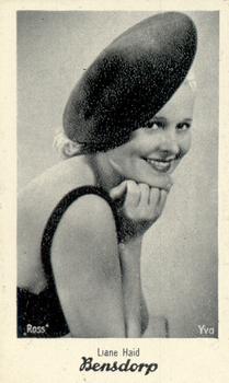 1930-39 Bensdorp Series A #49 Liane Haid Front