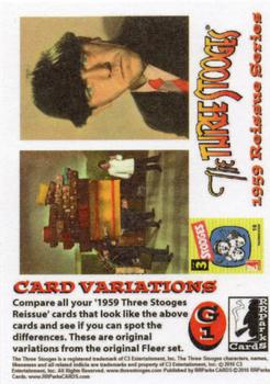 2016 RRParks The Three Stooges (1959) Reissue - Gallery Cards #G1 Larry Fine Back