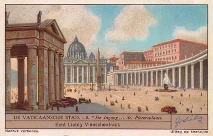 1935 Liebig De Vaticaansche Stad (Vatican City)(Dutch Text)(F1308, S1310) #2 