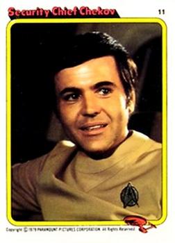 1979 Topps Kilpatrick's Star Trek: The Motion Picture #11 Security Chief Chekov Front
