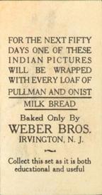 1927 Weber Bros. Indian Chiefs (D46) #NNO Bull Head Back
