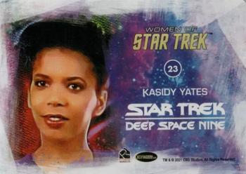 2021 Rittenhouse Women of Star Trek Art & Images - Printing Plate Black #23 Kasidy Yates Back