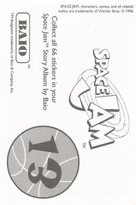 1996 Baio Space Jam Stickers #13 Sticker 13 Back