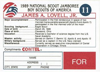 1989 National Scout Jamboree #11 James A. Lovell, Jr. Back