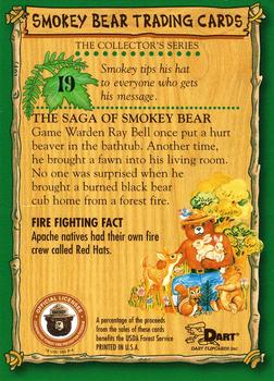 1996 Dart Smokey Bear #19 Smokey Bear Back