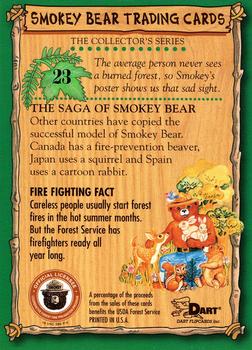 1996 Dart Smokey Bear #23 Smokey Bear Back