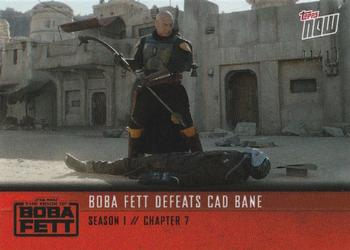 2022 Topps Now Star Wars: The Book of Boba Fett - Red #33 Boba Fett defeats Cad Bane Front