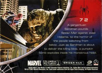 2008 Rittenhouse Spider-Man 3 Expansion #72 Sandman Back