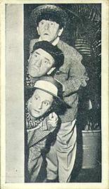1954 ABC Minors Film Stars #8 The Three Stooges (Moe, Larry, Shemp) Front