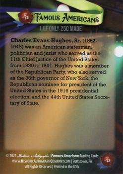2021 Historic Autographs Famous Americans - Radiant Historic #143 Charles E. Hughes, Sr. Back