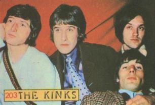 1968 Panini Cantanti #203 The Kinks Front