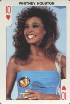 1986 Dandy Rock'n Bubble Playing Cards #10♥️ Whitney Houston Front