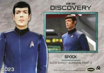 2022 Rittenhouse Star Trek: Discovery Season Three - Costume Designs #CD23 Spock Back