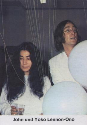 1970 Bergmann-Verlag Show-Top-Stars #15 John Lennon / Yoko Ono Front