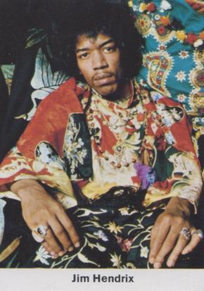 1970 Bergmann-Verlag Show-Top-Stars #190 Jimi Hendrix Front