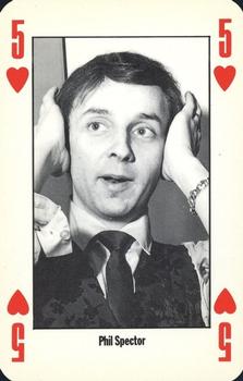 1992 NME Leader of the Pack Playing Cards #5♥️ Phil Spector Front