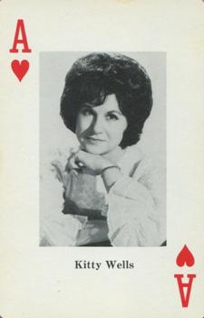 1970 Heather Country Music Playing Cards #A♥️ Kitty Wells Front