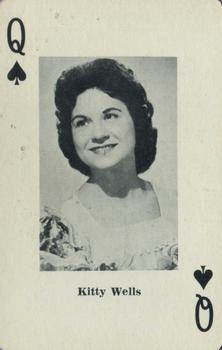 1967 Heather Country Music Playing Cards #Q♠️ Kitty Wells Front