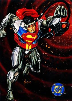 1996 SkyBox Kenner Superman Man of Steel #KS-16 Ultra Heat Vision Superman Front