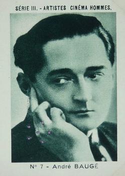 1934 Joseph Milliat Artistes Cinema Hommes Serie III #7 Andre Bauge Front