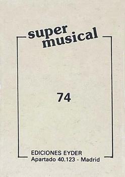 1984 Ediciones Eyder Super Musical #74 Pat Benatar Back