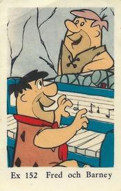 1962 Dutch Gum EX Set #Ex 152 Fred Flintstone / Barney Rubble Front