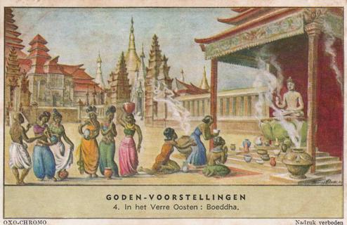 1956 Liebig Goden-Voorstellingen (Holy Places) (Dutch Text) (F1653, S1654) #4 In het Verre Oosten : Boeddha Front