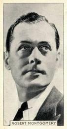 1930 British American Tobacco Artistes or Stars B&W Set 4 #122 Robert Montgomery Front