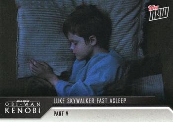 2022 Topps Now Star Wars: Obi-Wan Kenobi #25 Luke Skywalker fast asleep Front