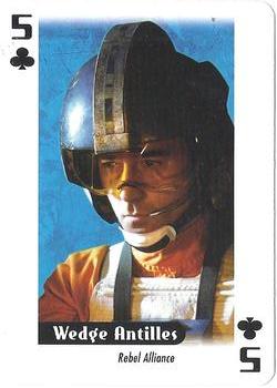 2007 Cartamundi Star Wars Heroes Playing Cards #5C Wedge Antilles Front