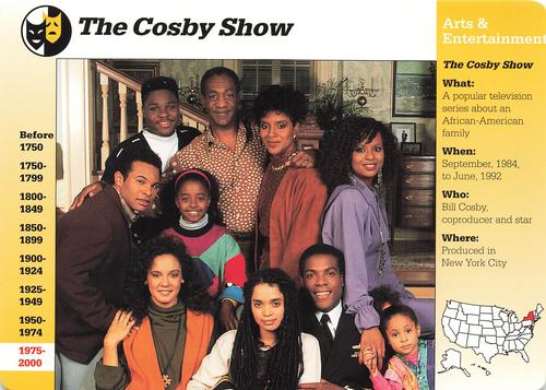 1994-01 Grolier Story of America Cards #17.18 The Cosby Show Front