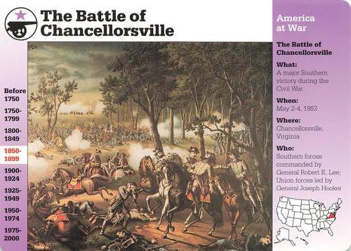 1994-01 Grolier Story of America Cards #18.14 The Battle of Chancellorsville Front