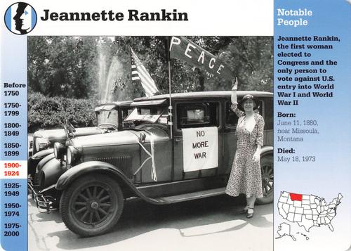 1994-01 Grolier Story of America #40.2 Jeannette Rankin Front