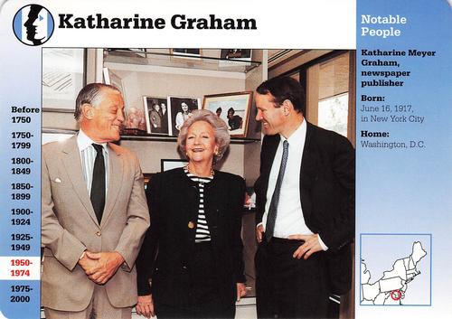 1994-01 Grolier Story of America Cards #51.3 Katharine Graham Front