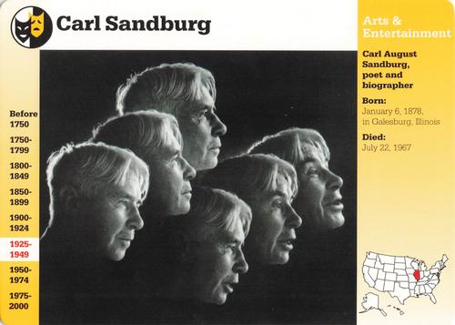 1994-01 Grolier Story of America #79.13 Carl Sandburg Front