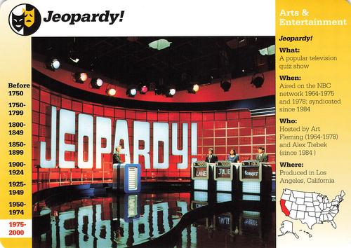 1994-01 Grolier Story of America #82.13 Jeopardy! Front