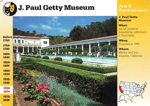 1994-01 Grolier Story of America #88.6 J. Paul Getty Museum Front