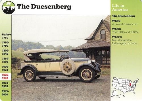 1994-01 Grolier Story of America #88.7 The Duesenberg Front