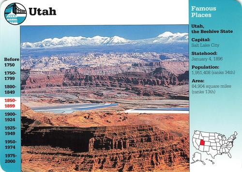 1994-01 Grolier Story of America #92.4 Utah Front