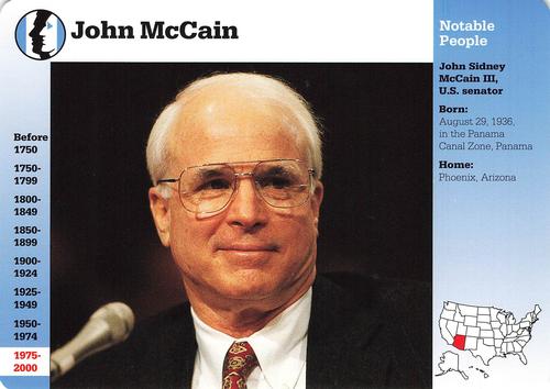1994-01 Grolier Story of America #128.1 John McCain Front
