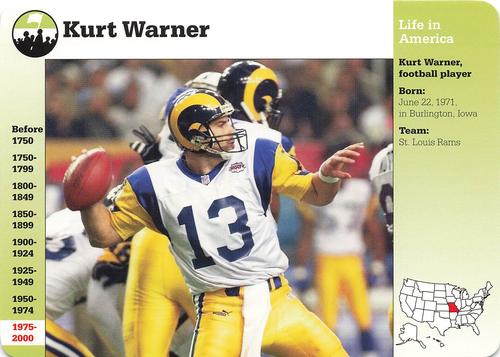1994-01 Grolier Story of America Cards #135.18 Kurt Warner Front