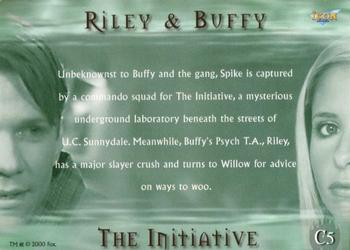 2001 Ikon Collectables Buffy The Vampire Slayer: The Story So Far - Couples #C5 Riley / Buffy Back