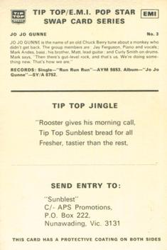 1972 Tip Top/EMI Pop Stars #3 Jo Jo Gunne Back