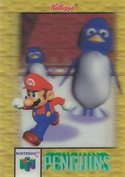 1996 Kellogg's Nintendo 64 Super Mario 64 3-D #NNO Penguins Front