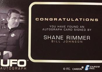 2004 Cards Inc. UFO - Autographs #NNO Shane Rimmer Back