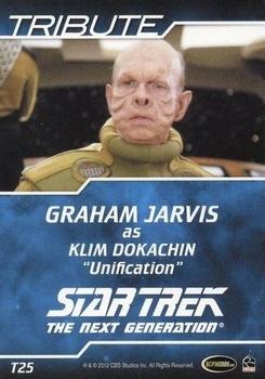 2012 Rittenhouse The Complete Star Trek: The Next Generation Series 2 - Tribute #T25 Graham Jarvis as Klim Dokachin Back