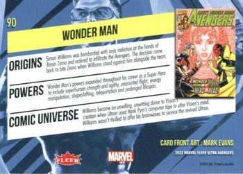 2022 Fleer Ultra Marvel Avengers #90 Wonder Man Back