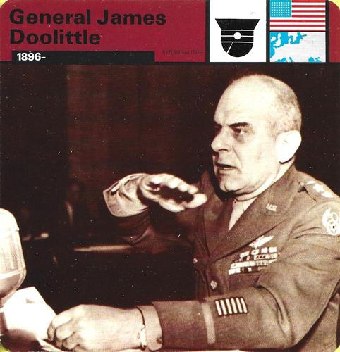 1977 Edito-Service World War II - Deck 63 #13-036-63-12 General James Doolittle Front