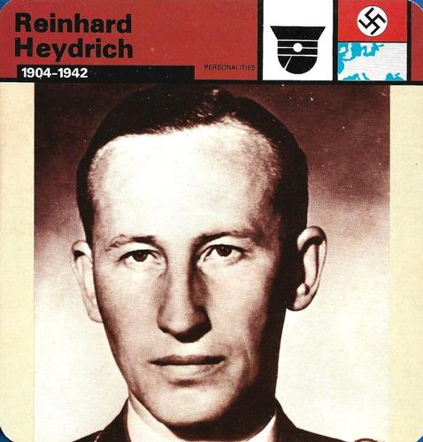 1977 Edito-Service World War II - Deck 77 #13-036-77-12 Reinhard Heydrich Front